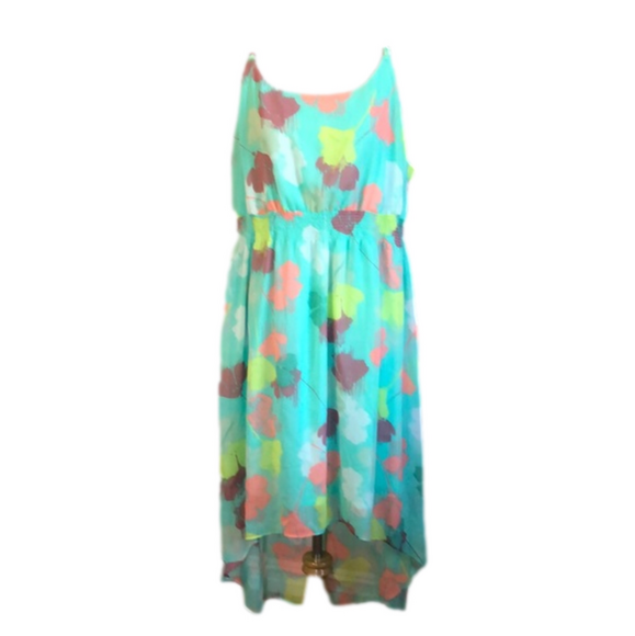 LANE BRYANT Spaghetti Strap High Low Spring Floral Dress Size 18/20 - Picture 1 of 10